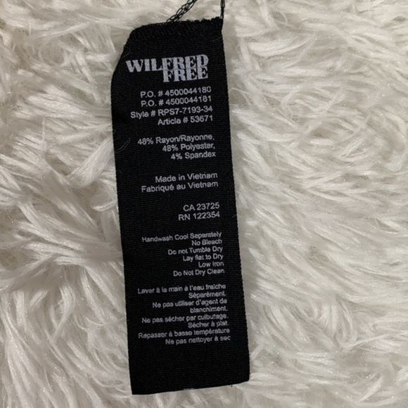 Wilfred Free Heather Grey Asymmetrical Scrunched Pencil Skirt - Picture 6 of 6